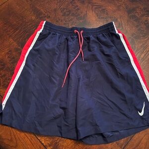 Nike Mens Core Contend 8” Volley Swim Trunks NESSC602 Red Navy Summer XL